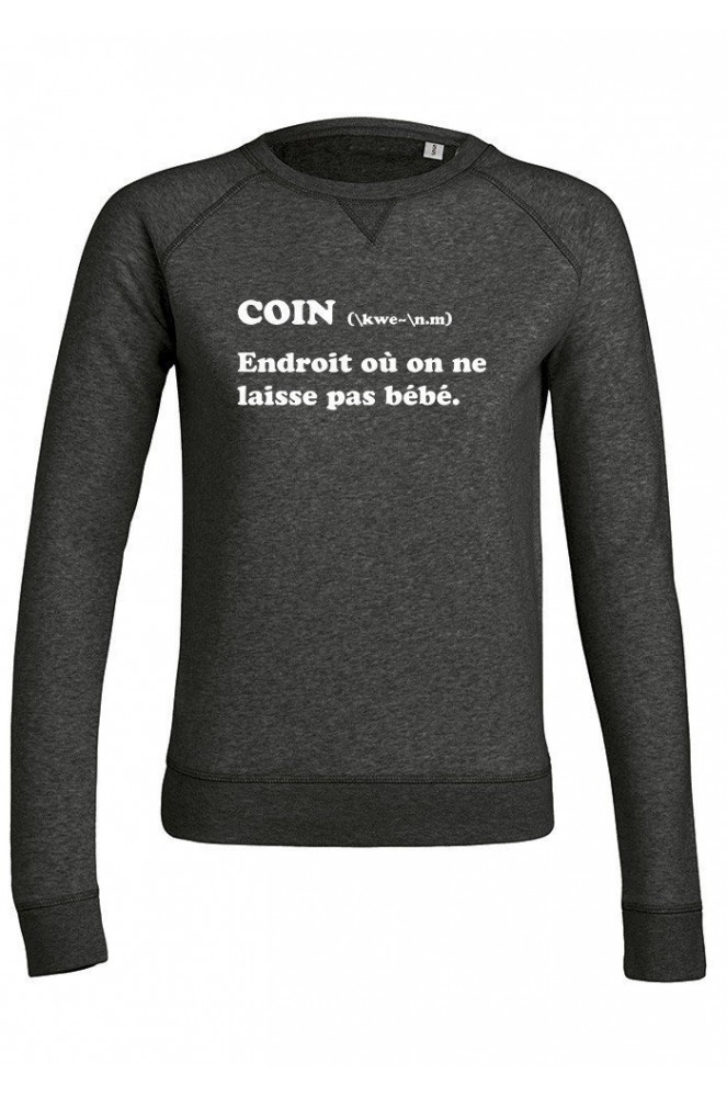 Sweat-shirt femme culte - On ne laisse pas bébé dans un coin - Rose –  MELLIPOU