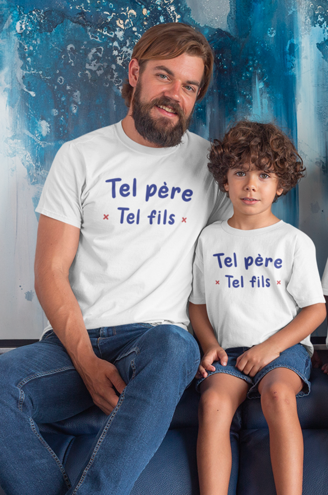 T-shirt Garçon Motard de père en fils