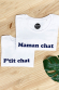 Box Maman chat / P'tit chat - impression velours