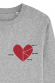 Sweat personnalisable Coeur diagramme pour Homme et Femme