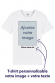 T-shirt personnalisable votre logo + votre texte